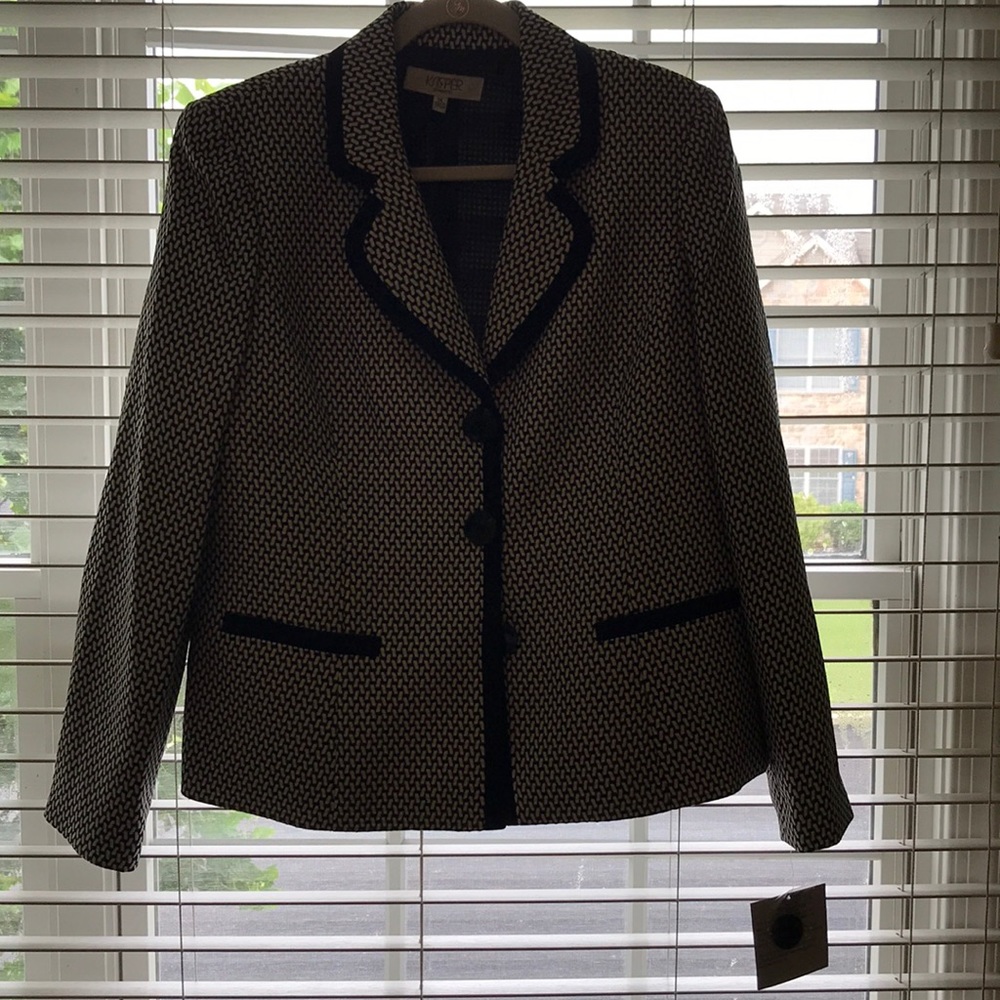 Black and white jacket